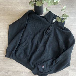 Vintage Champion Quarter Zip Pullover with Pockets